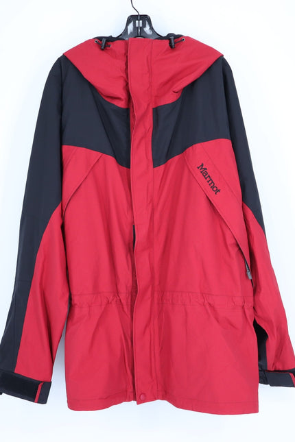 MARMOT Gore-Tex Hooded Jacket Red Black 3-in-1 Waterproof Vintage Men's XXL