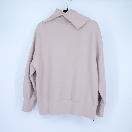 Varley Milton Pullover Sweatshirt Mushroom Beige Oversized Ottoman Women's S