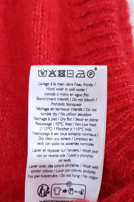 SEZANE Samuel Jumper Vest Red NWT Pullover Sleeveless Sweater Women's S