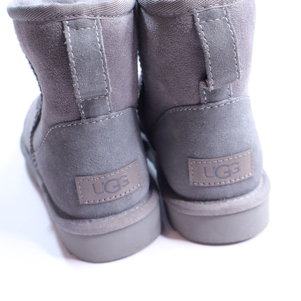 UGG Classic Mini II Mid Top Boot Grey Sheepskin Winter Boot Women's 7