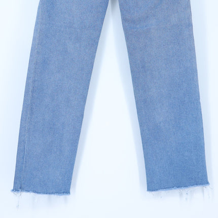 Good American Good Legs Straight Jeans Blue 449 Mid Rise Stretch Women's 0/25