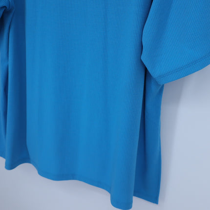 Dressed in Lala Malone Ribbed Oversize T-Shirt Maui Blue NWT Oversized Women's M