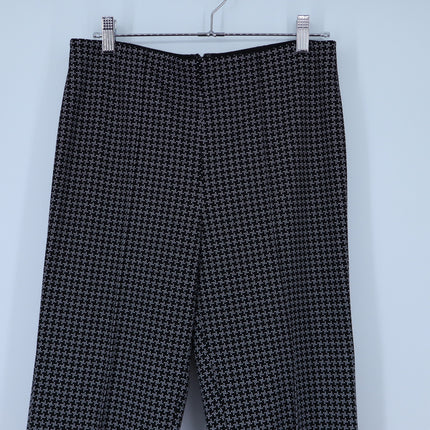 Rag & Bone Irina Pants Kick Flare Black Multi NWT Cropped Pull On Women's M
