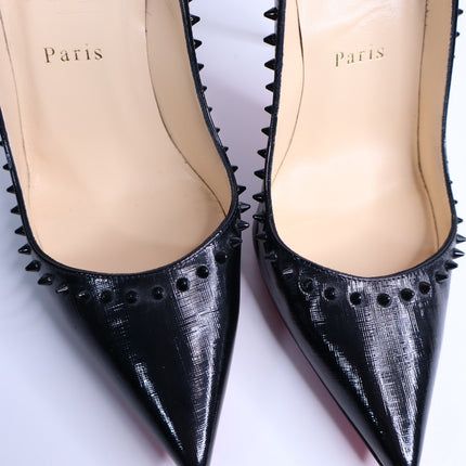 CHRISTIAN LOUBOUTIN Anjalina Givree Brushed Leather Pumps Black Women's 35.5