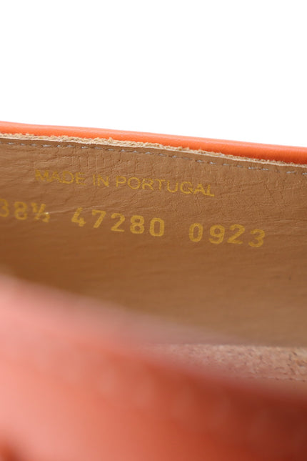 THE OFFICE OF ANGELA SCOTT Ms. Charlotte Orange Penny Loafers Women's 38.5/US8.5