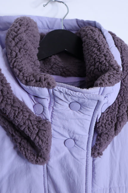 FP MOVEMENT Adventure Awaits Fleece Vest Shark Combo Lavender Women's S