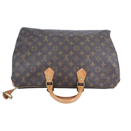 Louis Vuitton VTG 1995 Speedy 40 Handbag Brown Coated Canvas Monogram Travel Bag
