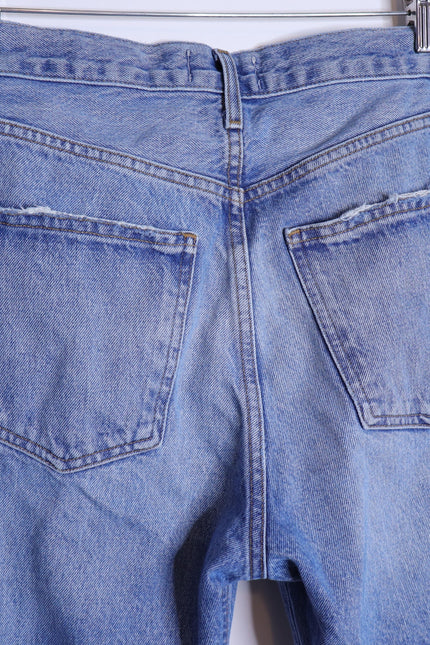 AGOLDE 90's Distressed Straight Leg Jeans Blue Light Wash 5 Pocket Women's 24