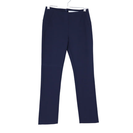Veronica Beard Zip Back Scuba Pant Navy Cropped Stretch Women's 0