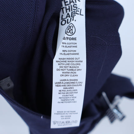 G/FORE Performance Straight Golf Trouser Twilight Navy NWT Twill Women's 8