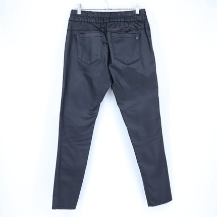 Bevy Flog Shely Vegan Leather Pants Black Skinny Elastic Waist Women's 29