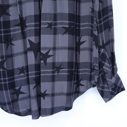 Rails Hunter Shirt Ash Twilight Stars Button Up Plaid Collared Blouse Women's S