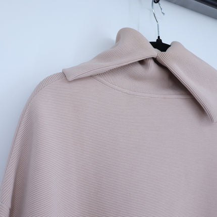 Varley Milton Pullover Sweatshirt Mushroom Beige Oversized Ottoman Women's S