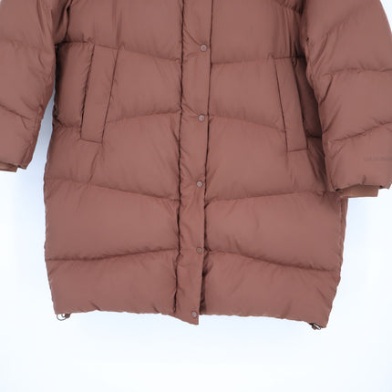 Lululemon Long Oversized Jacket Roasted Brown 600 Goose Down Puffer Women's M/L