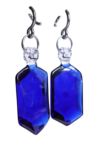 GLASSWEAR STUDIOS Handmade Cobalt Blue Rupee Weights 10g/2.5mm Hangers