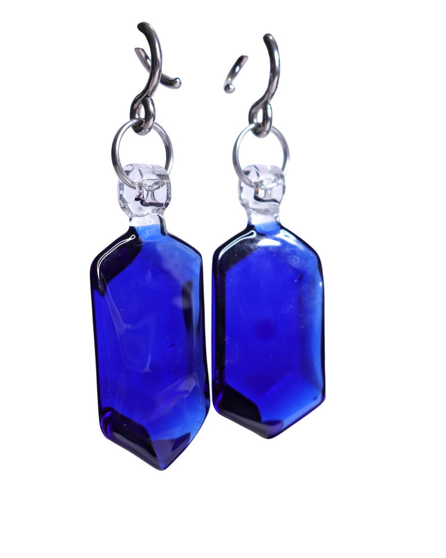 GLASSWEAR STUDIOS Handmade Cobalt Blue Rupee Weights 10g/2.5mm Hangers
