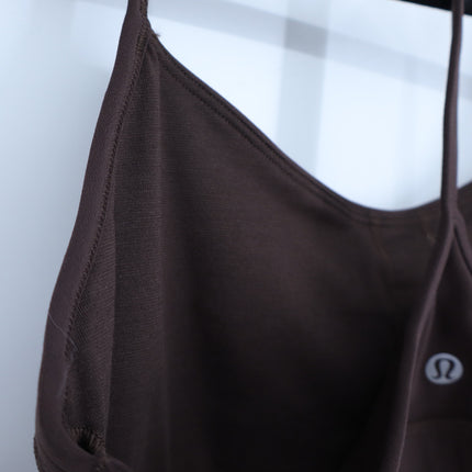 Lululemon Flow Y Bra Espresso Brown Racerback NWT Nulu Yoga Active Women's 10