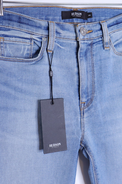 HUDSON NWT Barbara Crop Jeans Boot Cut Lightless Blue Wash High Rise Women's 26