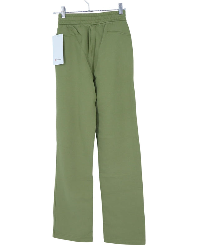 Lululemon Loungeful Pant Bronze Green NWT Straight Leg Fleece Stretch Women's 0