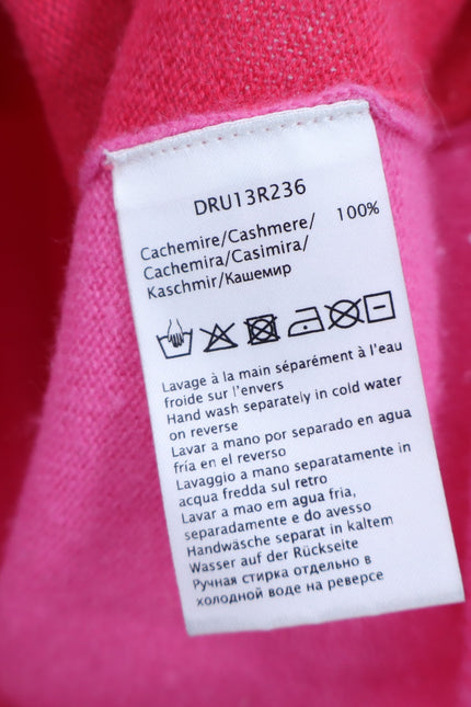 GERARD DAREL Jessie Colorblock Sweater Cashmere Pullover Pink Red Women's 1/US S