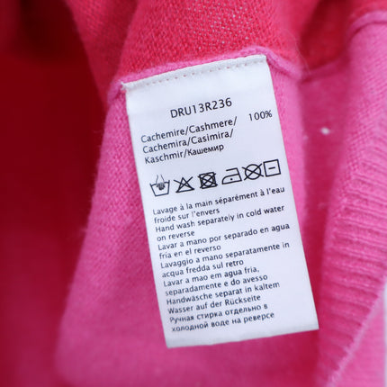 GERARD DAREL Jessie Colorblock Sweater Cashmere Pullover Pink Red Women's 1/US S