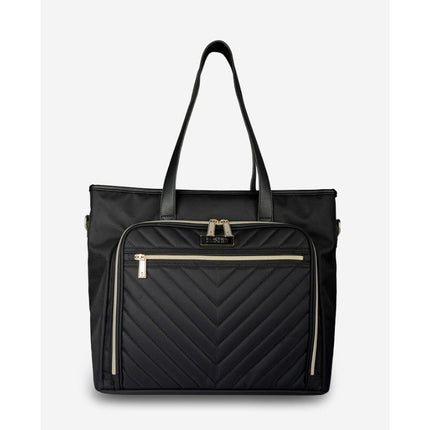 Kenneth Cole Reaction Chelsea Tote Bag Black NWT Quilted Nylon Crossbody Bag