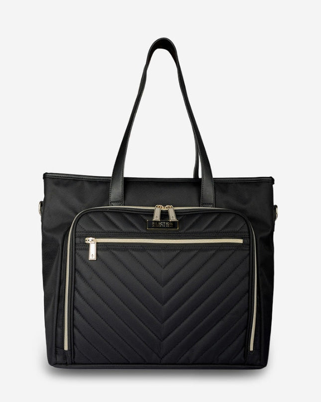 Kenneth Cole Reaction Chelsea Tote Bag Black NWT Quilted Nylon Crossbody Bag