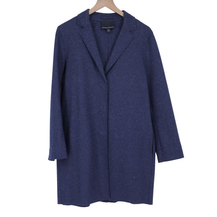 Banana Republic Mario Bellucci Wool Blend Top Coat Navy Blue Coat Men's S