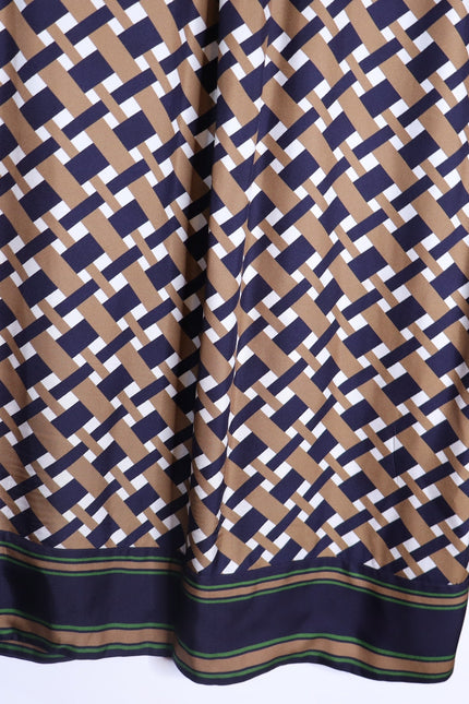 VERONICA BEARD Sumatra Mini Shirt Dress Navy Multi Wide Sleeve Women's 10