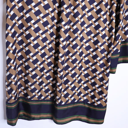 VERONICA BEARD Sumatra Mini Shirt Dress Navy Multi Wide Sleeve Women's 10