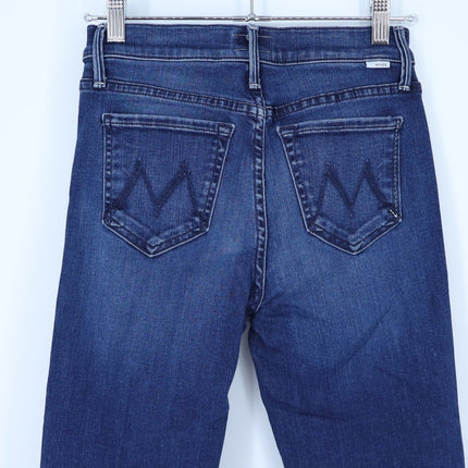 Mother Blue Rascal Ankle Chew Jeans Blue Tongue And Chic Mid Rise Women's 24