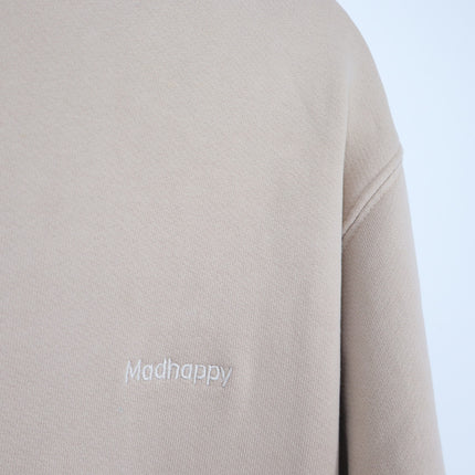 MADHAPPY Beige Classic Hoodie Fleece Sweatshirt Midweight Hoodie Women's L