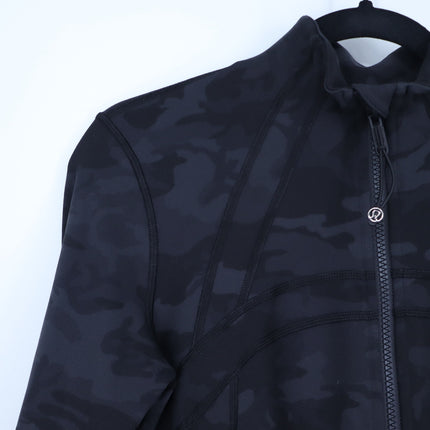 Lululemon Full Zip Define Jacket Black Heritage Camo Deep Coal Active Women's 8
