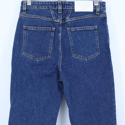 Closed Hi Sun Ankle Flared Jeans Dark Blue Cropped Zip Fly Women's 25