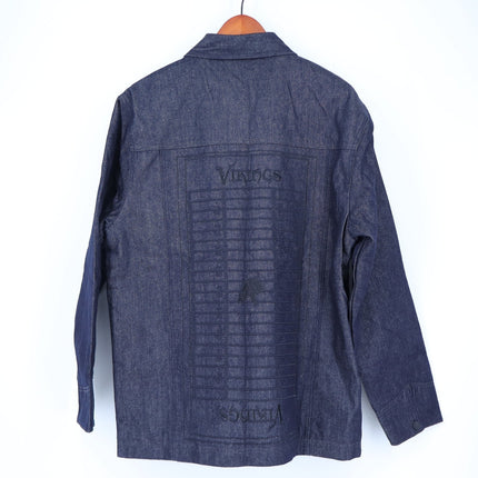 The Wild Collective Minnesota Vikings Embroidered Jacket Navy Blue NWT Men's M