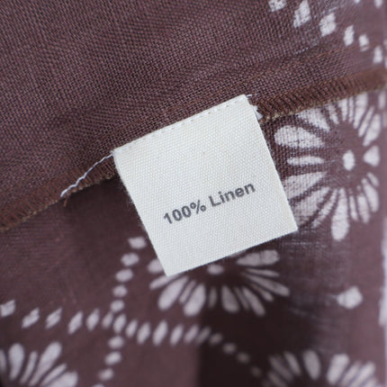 DAUGHTERS OF INDIA Dahlia Maxi Dress Maple Printed NWT Belted Linen Women's S