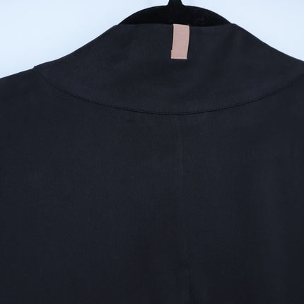 LUNYA Oversized Silk Mini Robe Immersed Black Belted Loungewear Women's L/XL