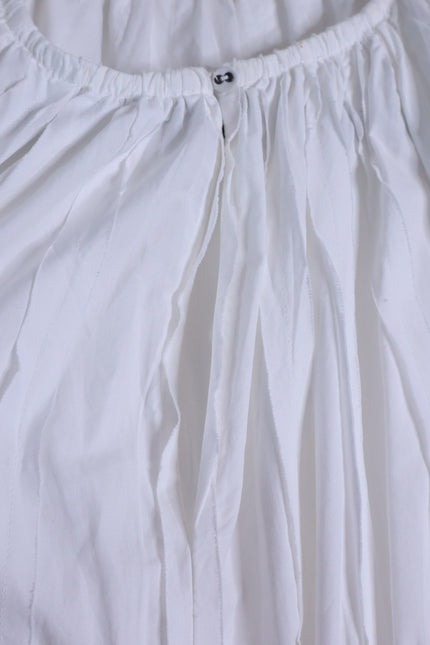ULLA JOHNSON NWT Jessa Mini Dress Pristine White Pleated Cotton Poplin Women's 2