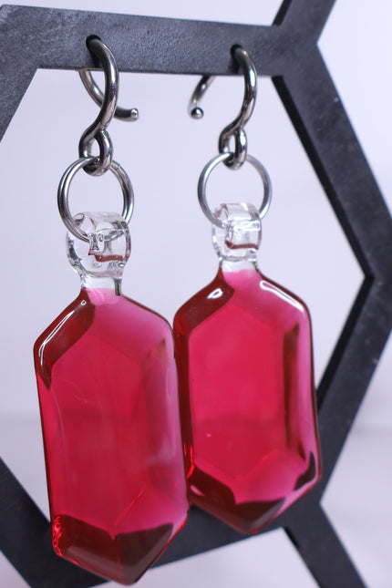GLASSWEAR STUDIOS Handmade Pinot Noir Red Rupee Weights 10g/2.5mm Hangers