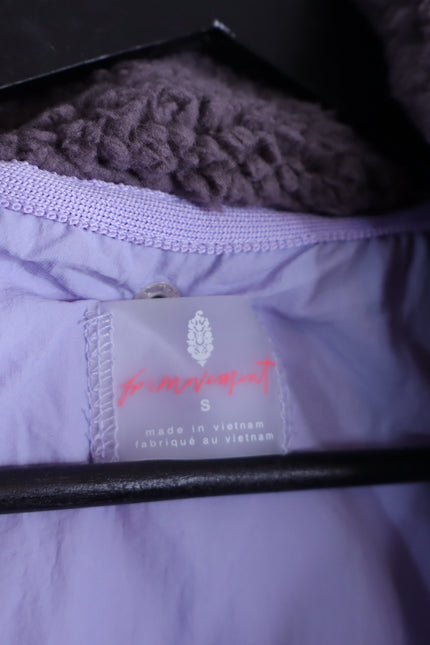 FP MOVEMENT Adventure Awaits Fleece Vest Shark Combo Lavender Women's S
