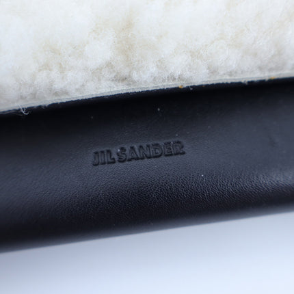 Jil Sander Envelope Clutch Shearling and Leather Bag Quiet Luxury Minimalist