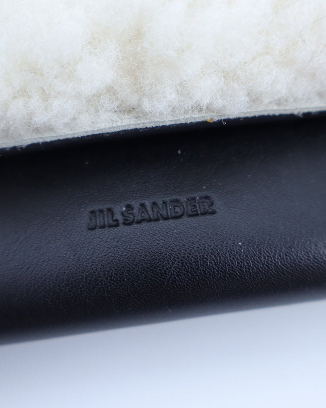 Jil Sander Envelope Clutch Shearling and Leather Bag Quiet Luxury Minimalist
