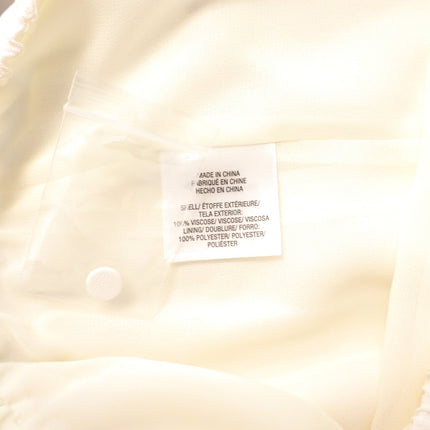 Favorite Daughter Making Me Blush Top White Long Balloon Sleeve Women's M
