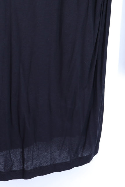 HELMUT LANG Black Asymmetric Mini Dress NWT Twisted Long Sleeve Women's M