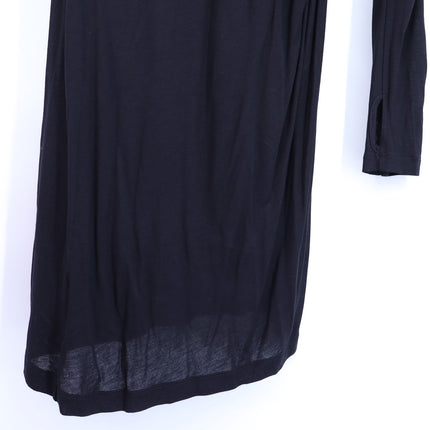 HELMUT LANG Asymmetric Mini Dress NWT Black Twisted Long Sleeve Women's M