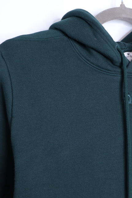 COURREGES Oversized Hoodie Dark Green Cotton and Fleece Unisex L