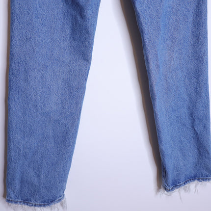 AGOLDE 90's Distressed Straight Leg Jeans Blue Light Wash 5 Pocket Women's 24