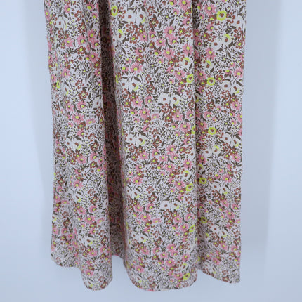 Nation Ltd Embry Midi Dress Dear Abby Floral Smocked Strappy Sleeve Women's XS