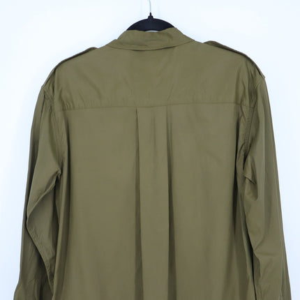 Rag & Bone The Mason Shirt Dress Dark Olive Button Front Mini Women's S