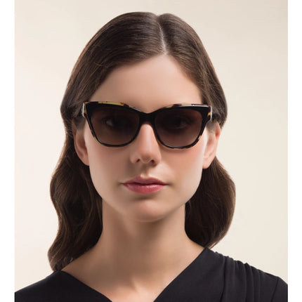 Prada Cat Eye Sunglasses Tortoise Brown Gradient 3890A7 Women's